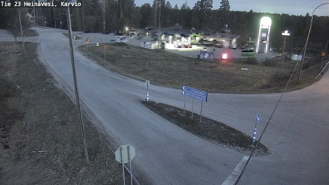 Weather Camera Image Road 23 Heinävesi, Karvio, Heinävesi, Pohjois-Karjala
