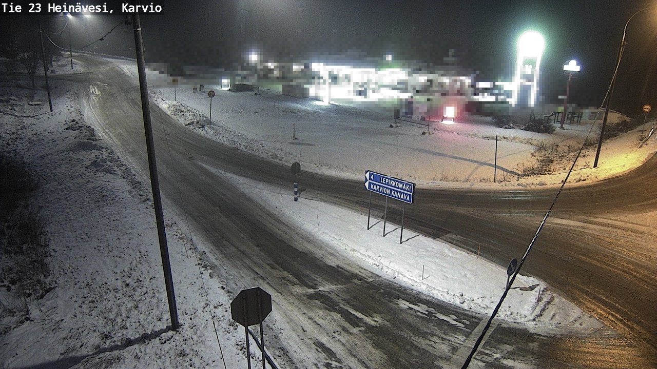 Weather Camera Image Väg 23 Heinävesi, Karvio, Heinävesi, Pohjois-Karjala