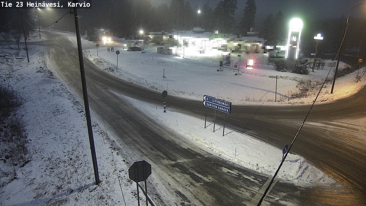 Weather Camera Image Väg 23 Heinävesi, Karvio, Heinävesi, Pohjois-Karjala