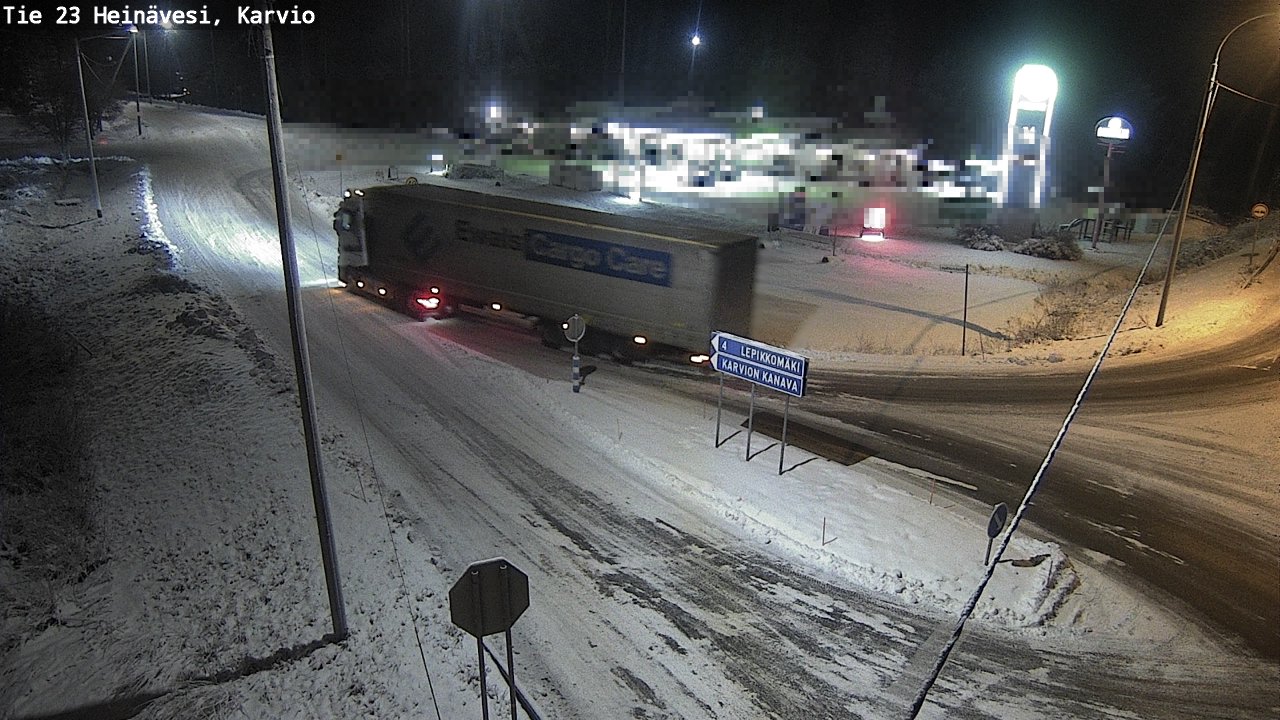 Weather Camera Image Väg 23 Heinävesi, Karvio, Heinävesi, Pohjois-Karjala