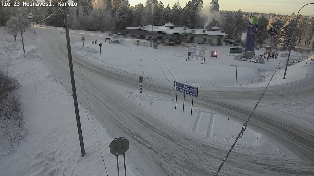 Weather Camera Image Road 23 Heinävesi, Karvio, Heinävesi, Pohjois-Karjala