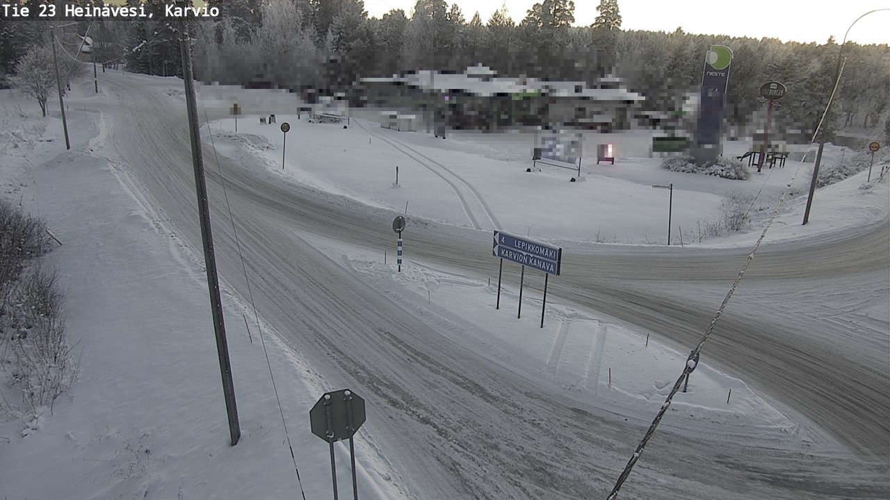 Weather Camera Image Road 23 Heinävesi, Karvio, Heinävesi, Pohjois-Karjala