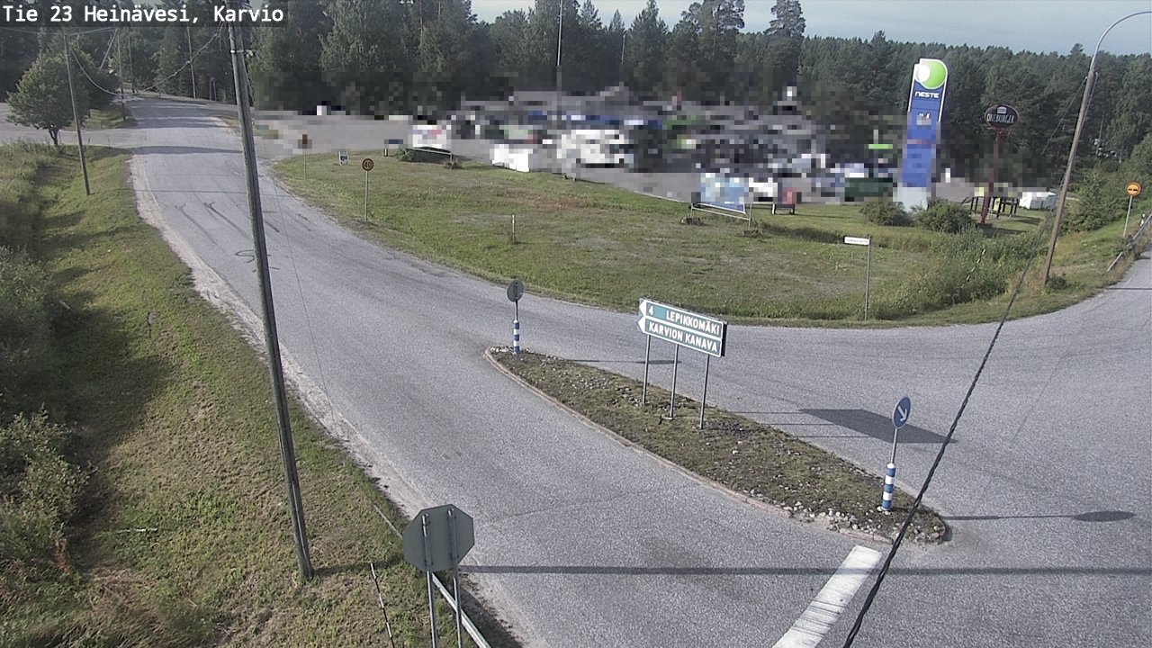 Weather Camera Image Road 23 Heinävesi, Karvio, Heinävesi, Pohjois-Karjala