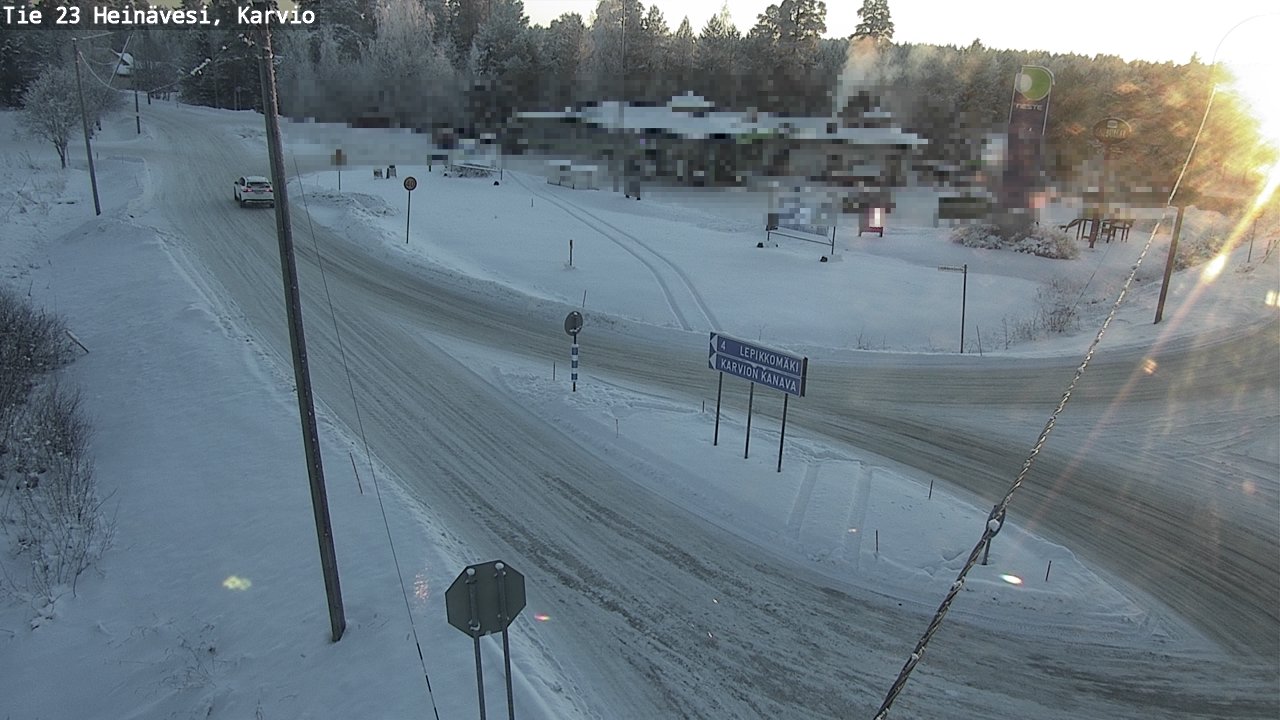 Weather Camera Image Road 23 Heinävesi, Karvio, Heinävesi, Pohjois-Karjala