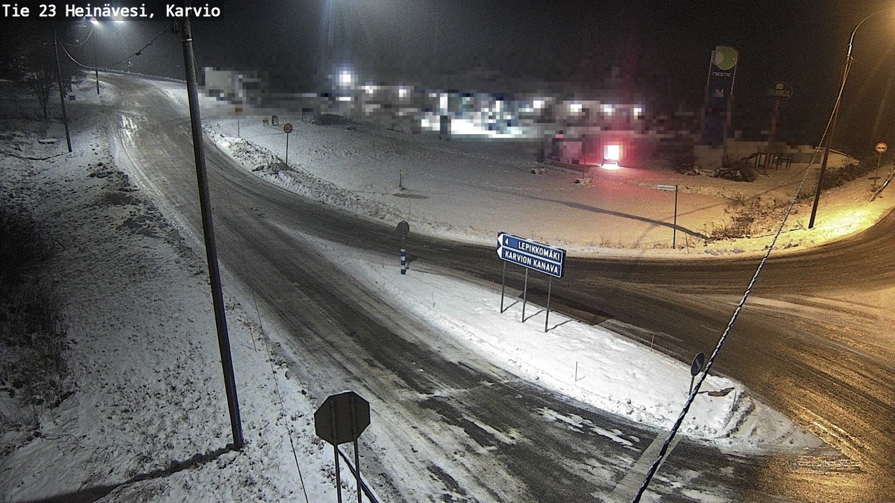 Weather Camera Image Väg 23 Heinävesi, Karvio, Heinävesi, Pohjois-Karjala