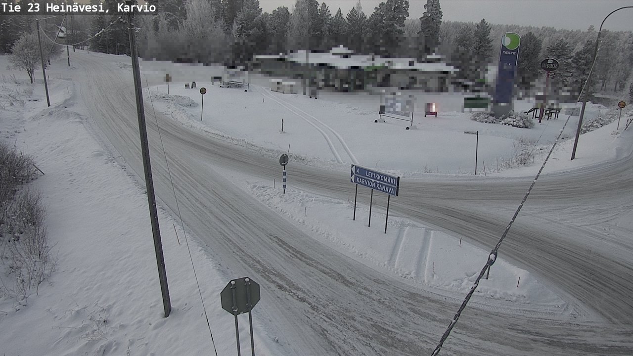 Weather Camera Image Road 23 Heinävesi, Karvio, Heinävesi, Pohjois-Karjala
