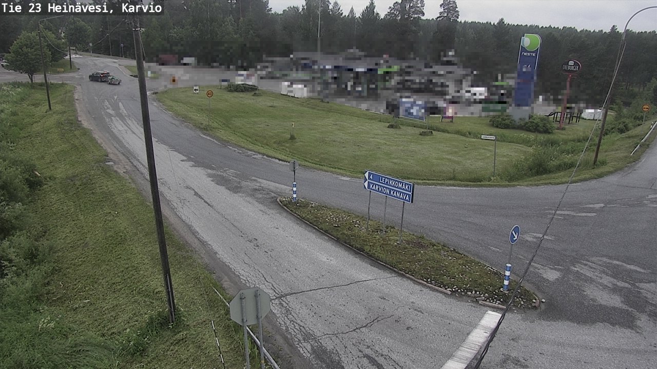 Weather Camera Image Väg 23 Heinävesi, Karvio, Heinävesi, Pohjois-Karjala