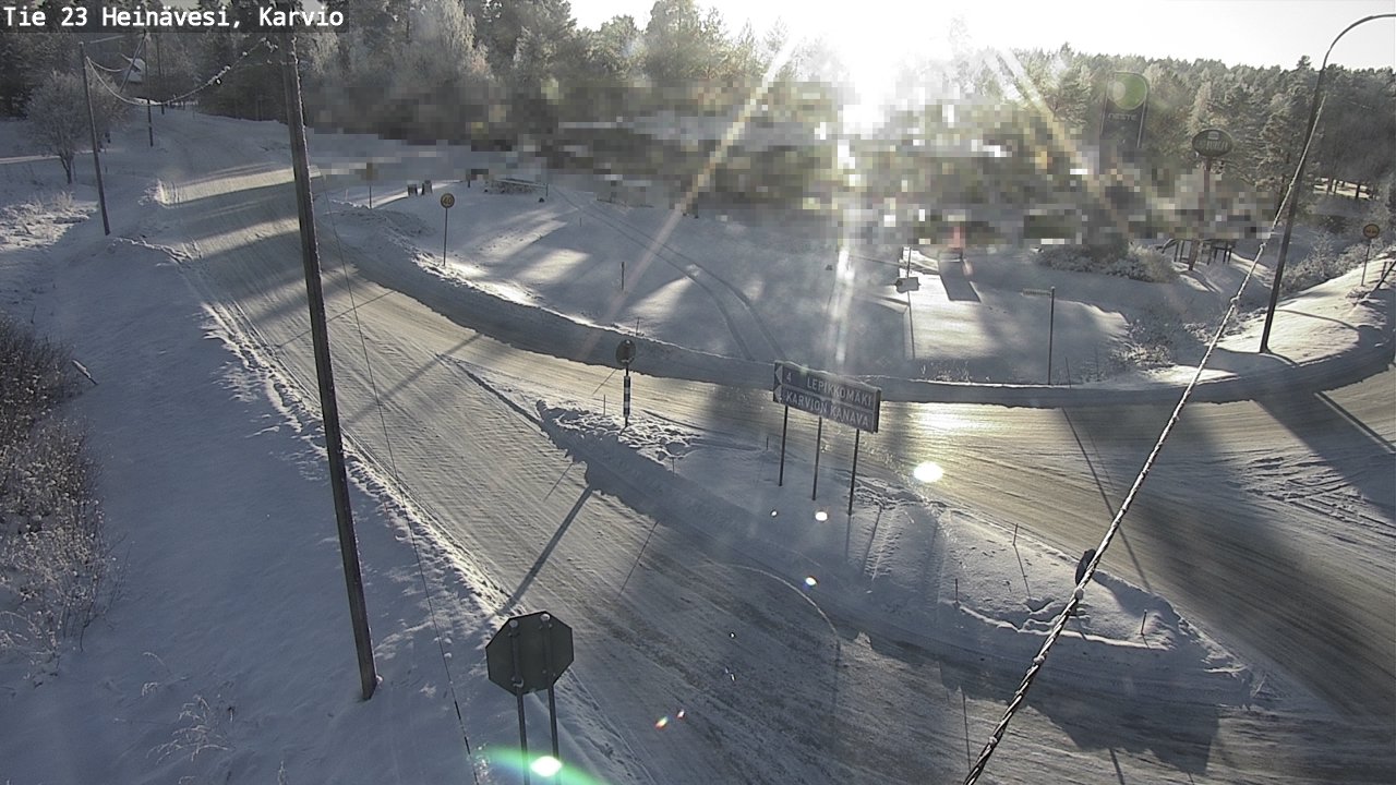 Weather Camera Image Road 23 Heinävesi, Karvio, Heinävesi, Pohjois-Karjala