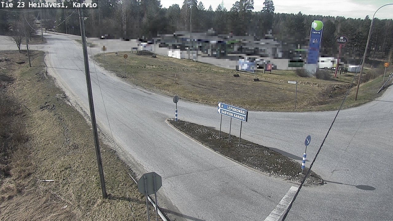 Weather Camera Image Road 23 Heinävesi, Karvio, Heinävesi, Pohjois-Karjala