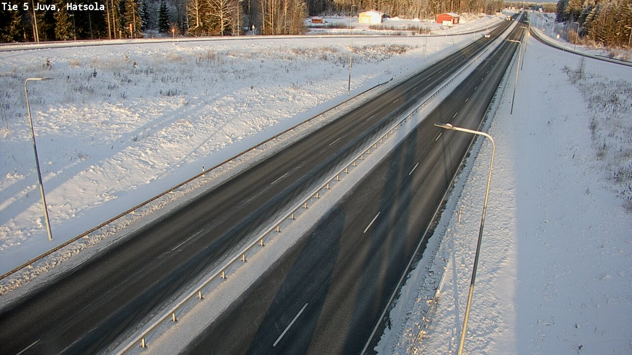 Weather Camera Image Väg 5 Juva, Hatsola, Juva, Etelä-Savo