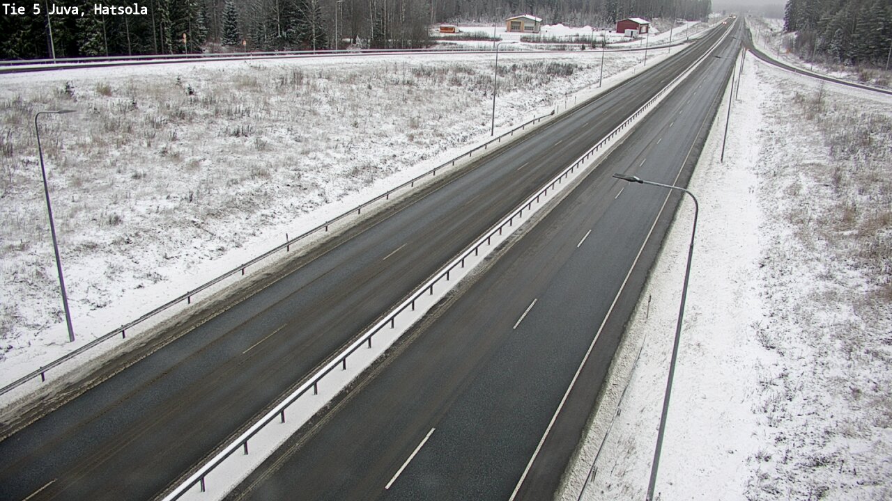 Weather Camera Image Väg 5 Juva, Hatsola, Juva, Etelä-Savo