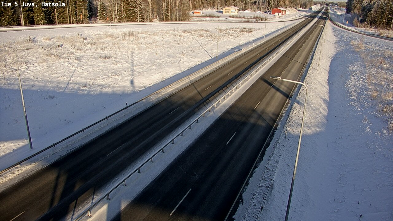 Weather Camera Image Road 5 Juva, Hatsola, Juva, Etelä-Savo