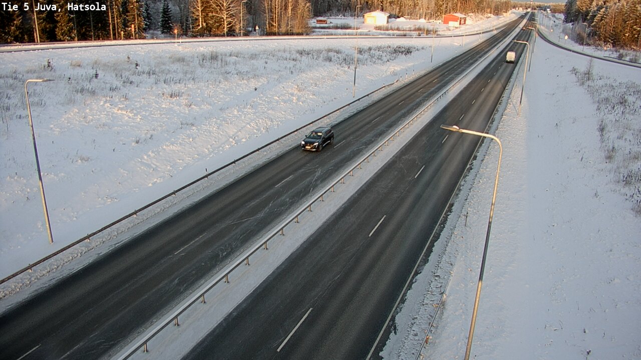 Weather Camera Image Väg 5 Juva, Hatsola, Juva, Etelä-Savo