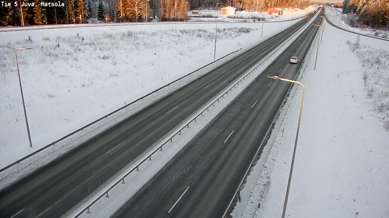 Weather Camera Image Väg 5 Juva, Hatsola, Juva, Etelä-Savo