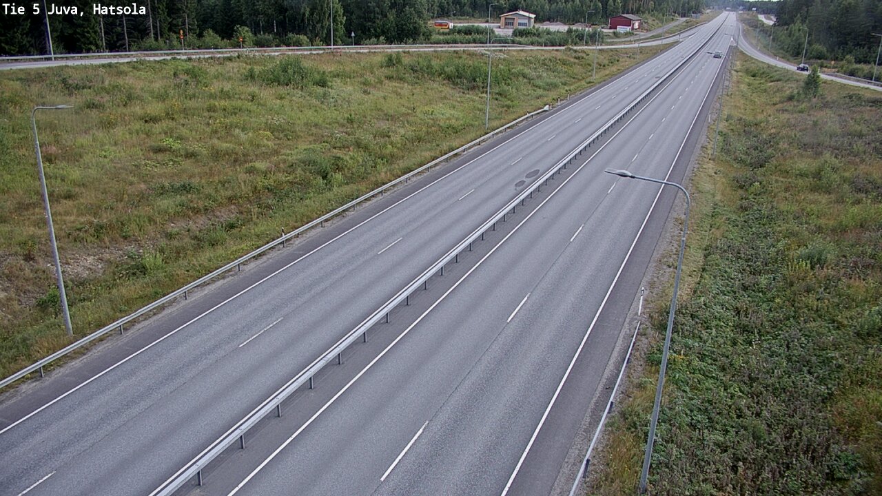 Weather Camera Image Väg 5 Juva, Hatsola, Juva, Etelä-Savo