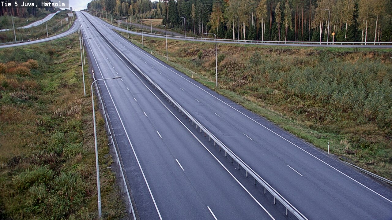 Weather Camera Image Väg 5 Juva, Hatsola, Juva, Etelä-Savo
