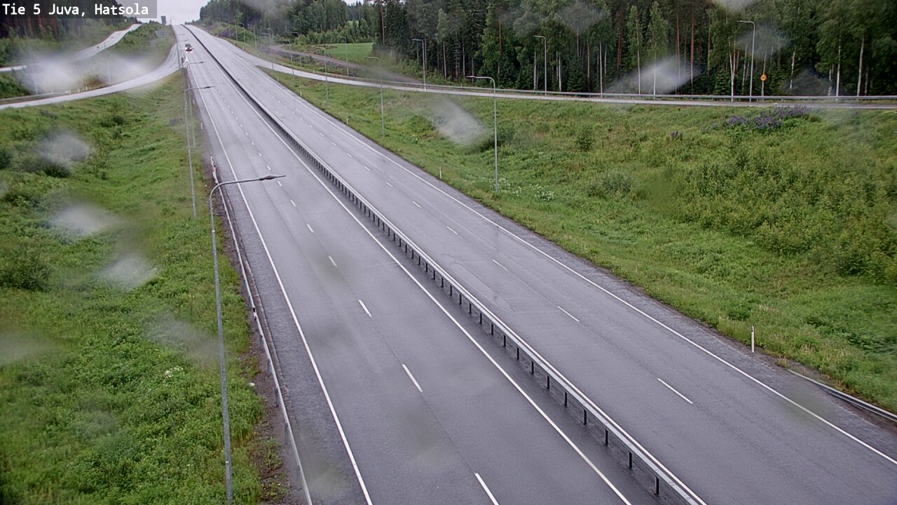 Weather Camera Image Väg 5 Juva, Hatsola, Juva, Etelä-Savo