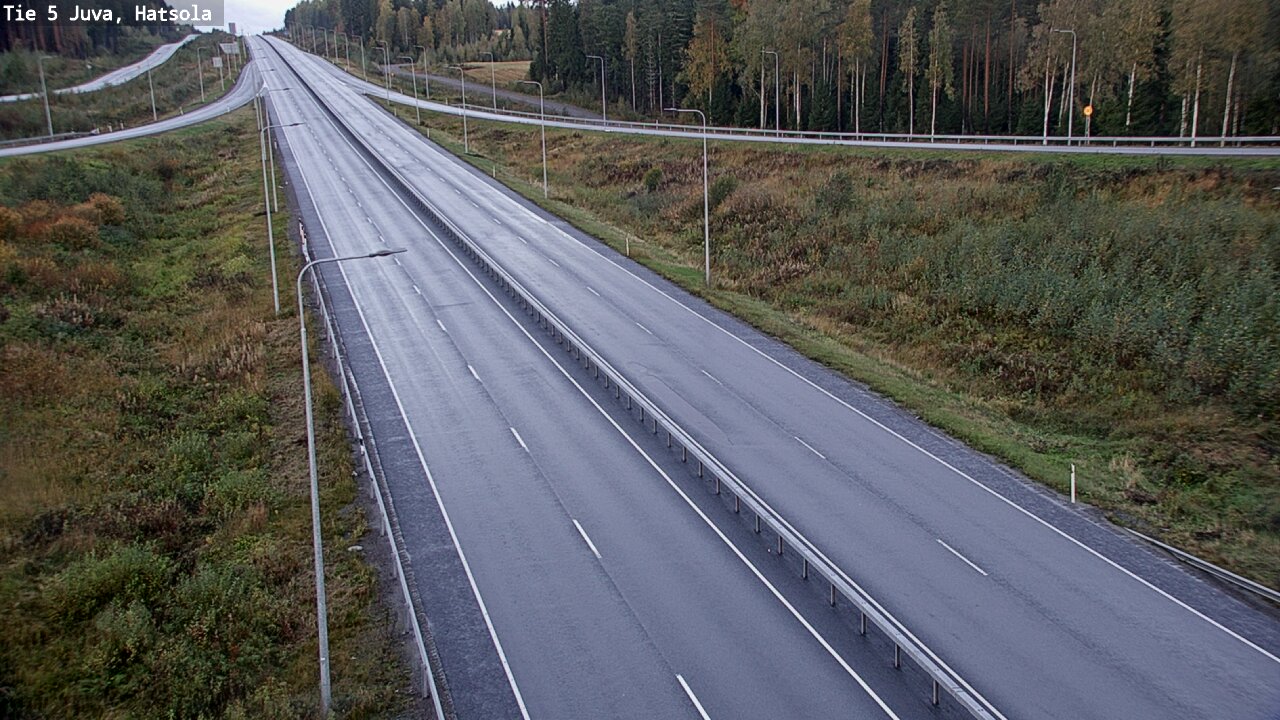 Weather Camera Image Väg 5 Juva, Hatsola, Juva, Etelä-Savo