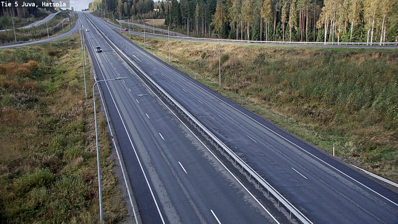 Weather Camera Image Väg 5 Juva, Hatsola, Juva, Etelä-Savo