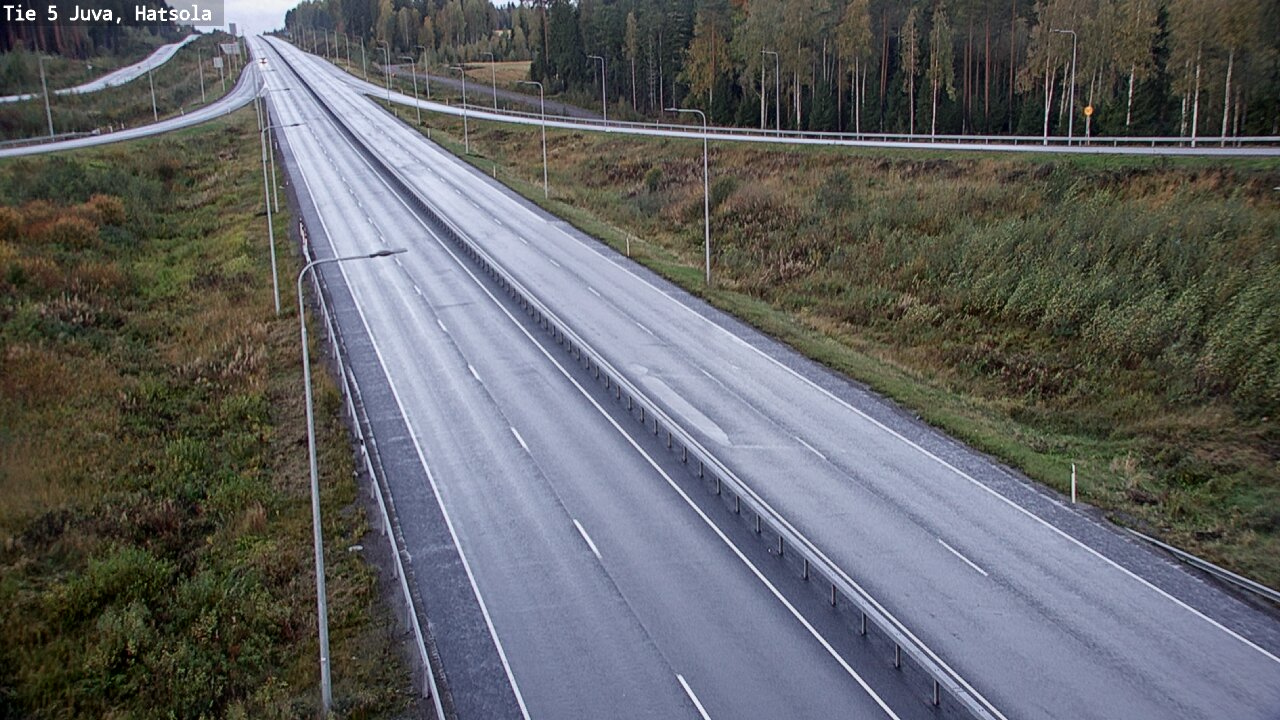 Weather Camera Image Väg 5 Juva, Hatsola, Juva, Etelä-Savo