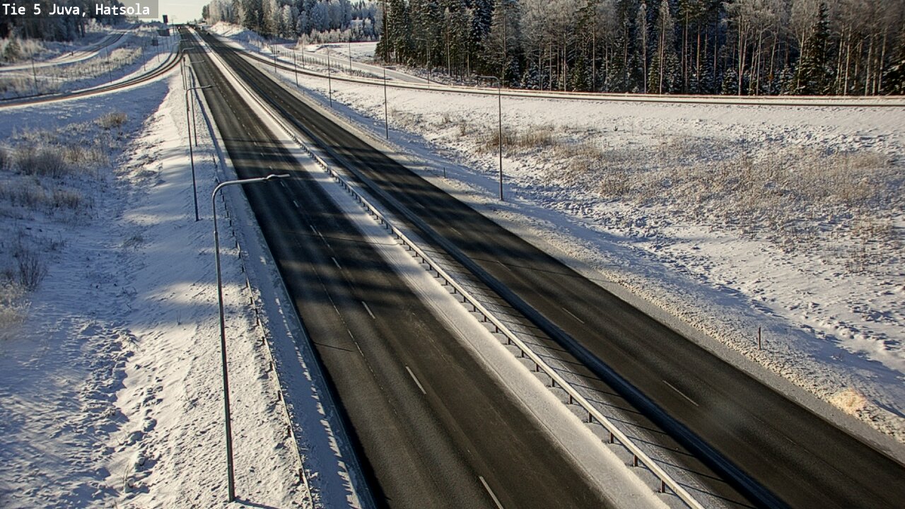 Weather Camera Image Väg 5 Juva, Hatsola, Juva, Etelä-Savo