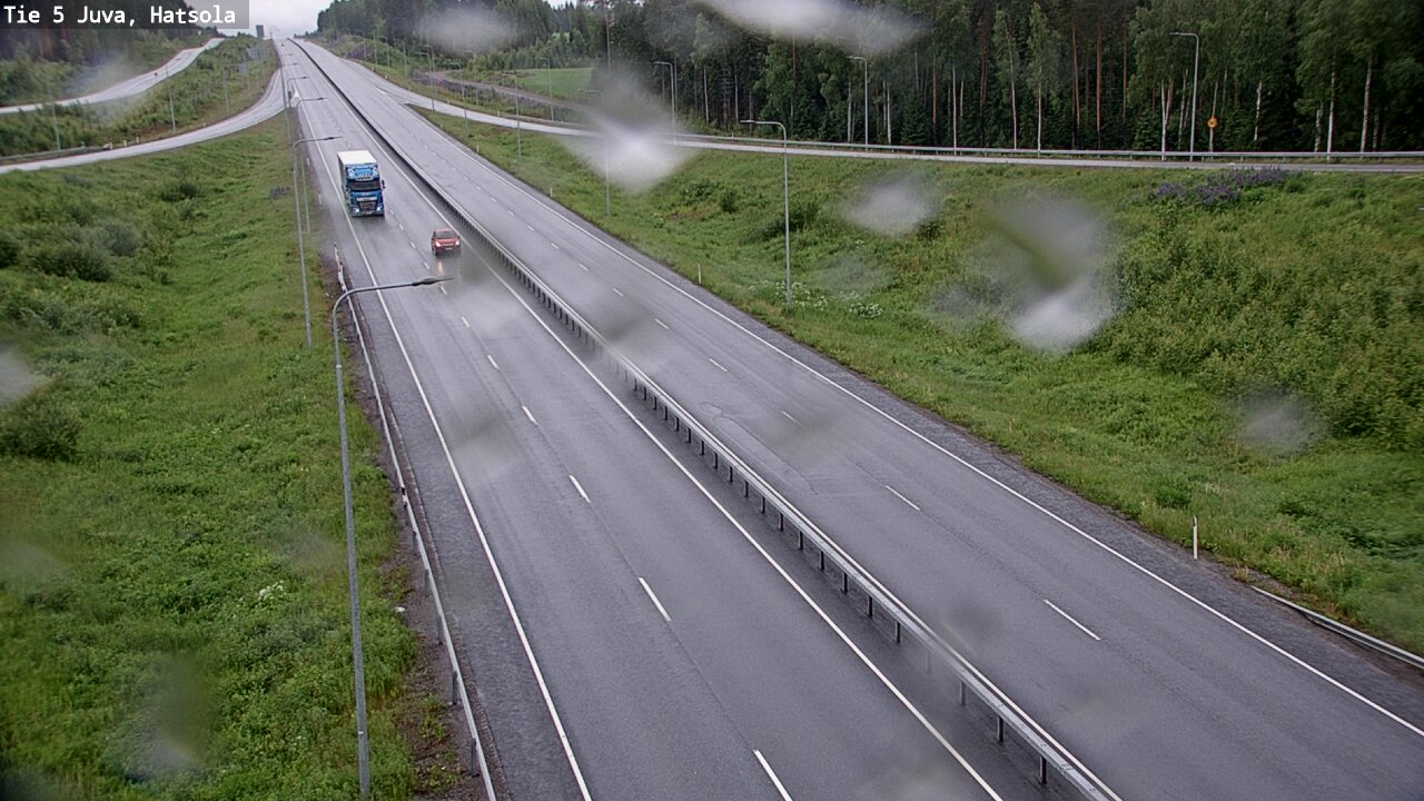 Weather Camera Image Väg 5 Juva, Hatsola, Juva, Etelä-Savo