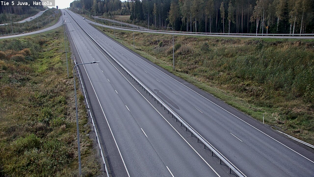 Weather Camera Image Väg 5 Juva, Hatsola, Juva, Etelä-Savo