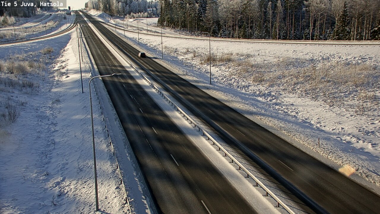 Weather Camera Image Väg 5 Juva, Hatsola, Juva, Etelä-Savo