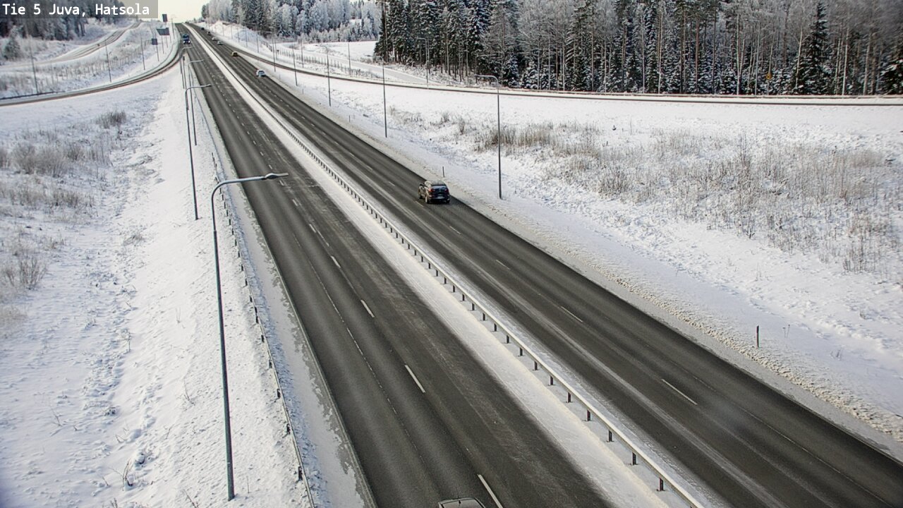 Weather Camera Image Väg 5 Juva, Hatsola, Juva, Etelä-Savo