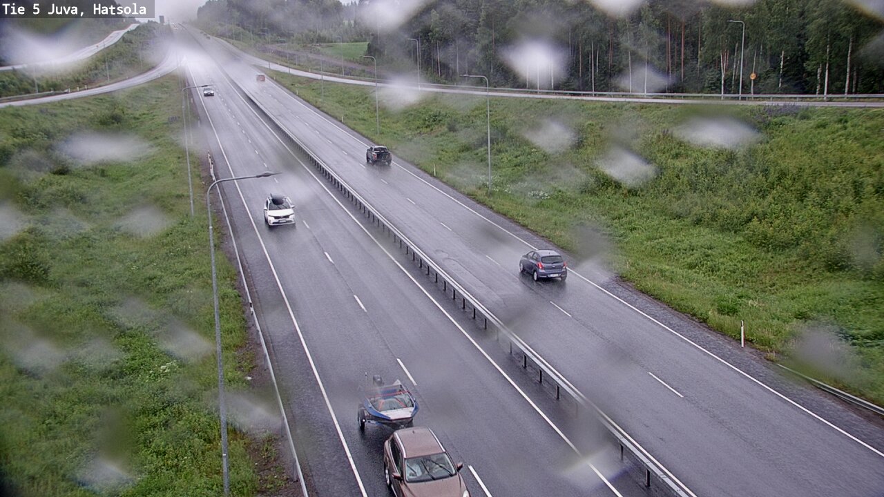 Weather Camera Image Väg 5 Juva, Hatsola, Juva, Etelä-Savo