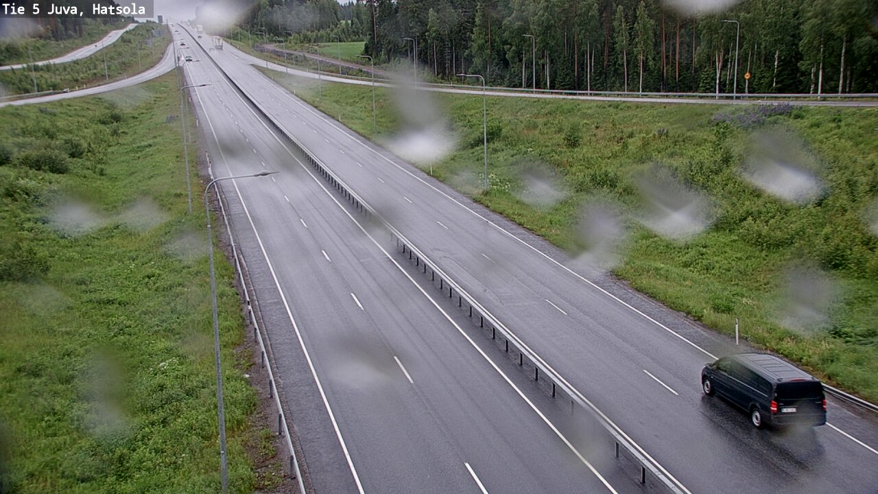 Weather Camera Image Väg 5 Juva, Hatsola, Juva, Etelä-Savo