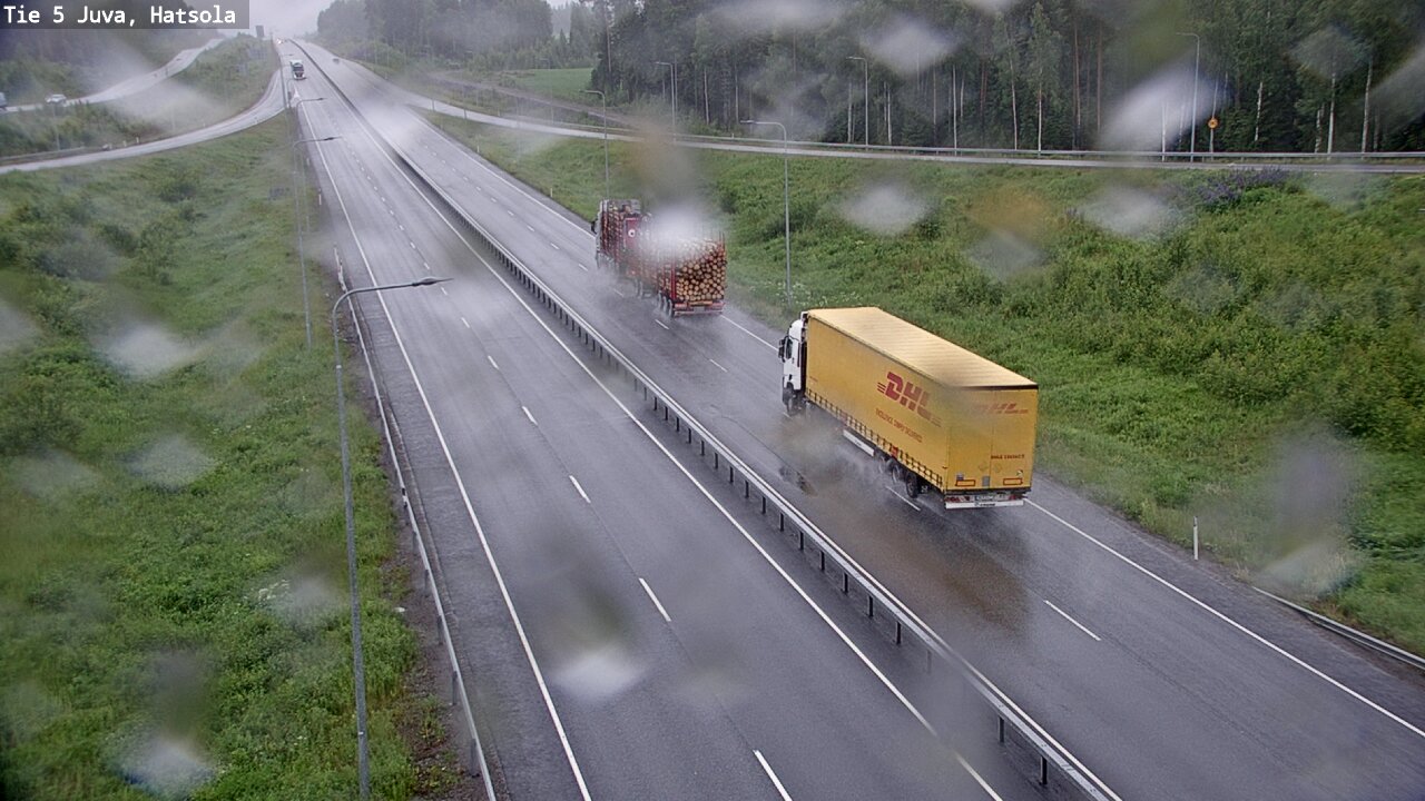 Weather Camera Image Väg 5 Juva, Hatsola, Juva, Etelä-Savo