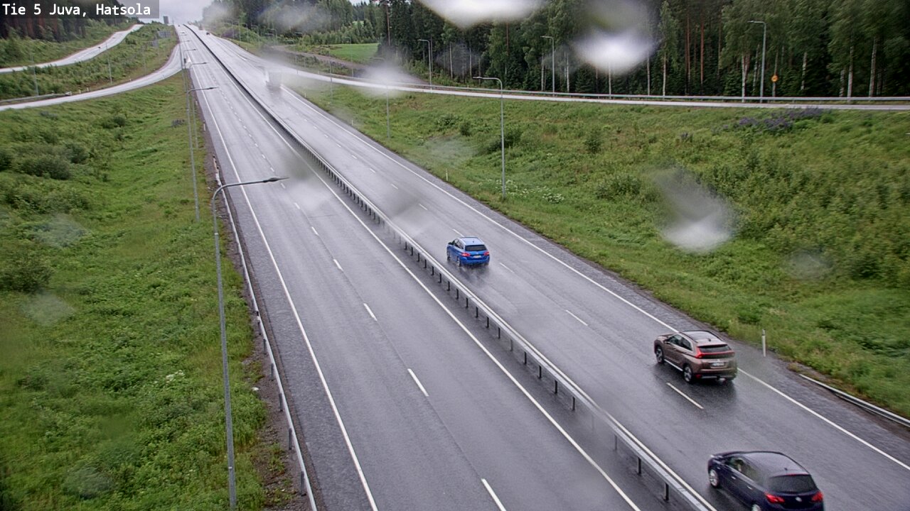 Weather Camera Image Väg 5 Juva, Hatsola, Juva, Etelä-Savo