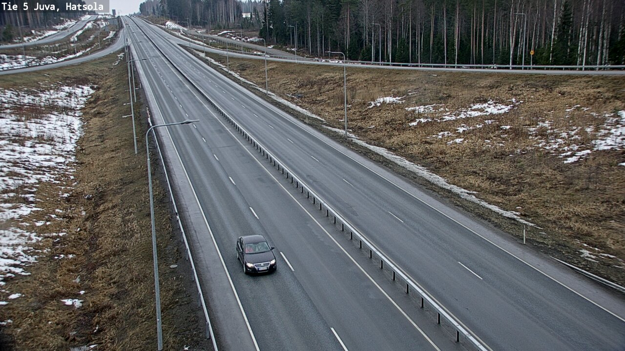 Weather Camera Image Väg 5 Juva, Hatsola, Juva, Etelä-Savo