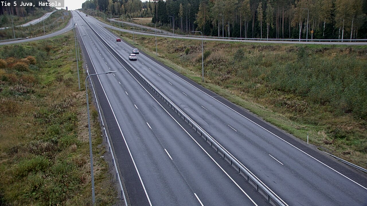 Weather Camera Image Väg 5 Juva, Hatsola, Juva, Etelä-Savo