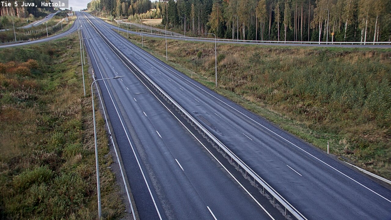 Weather Camera Image Väg 5 Juva, Hatsola, Juva, Etelä-Savo
