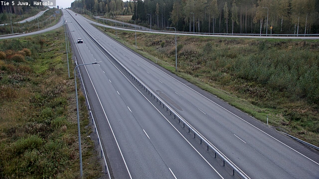Weather Camera Image Väg 5 Juva, Hatsola, Juva, Etelä-Savo
