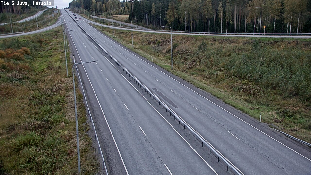 Weather Camera Image Väg 5 Juva, Hatsola, Juva, Etelä-Savo