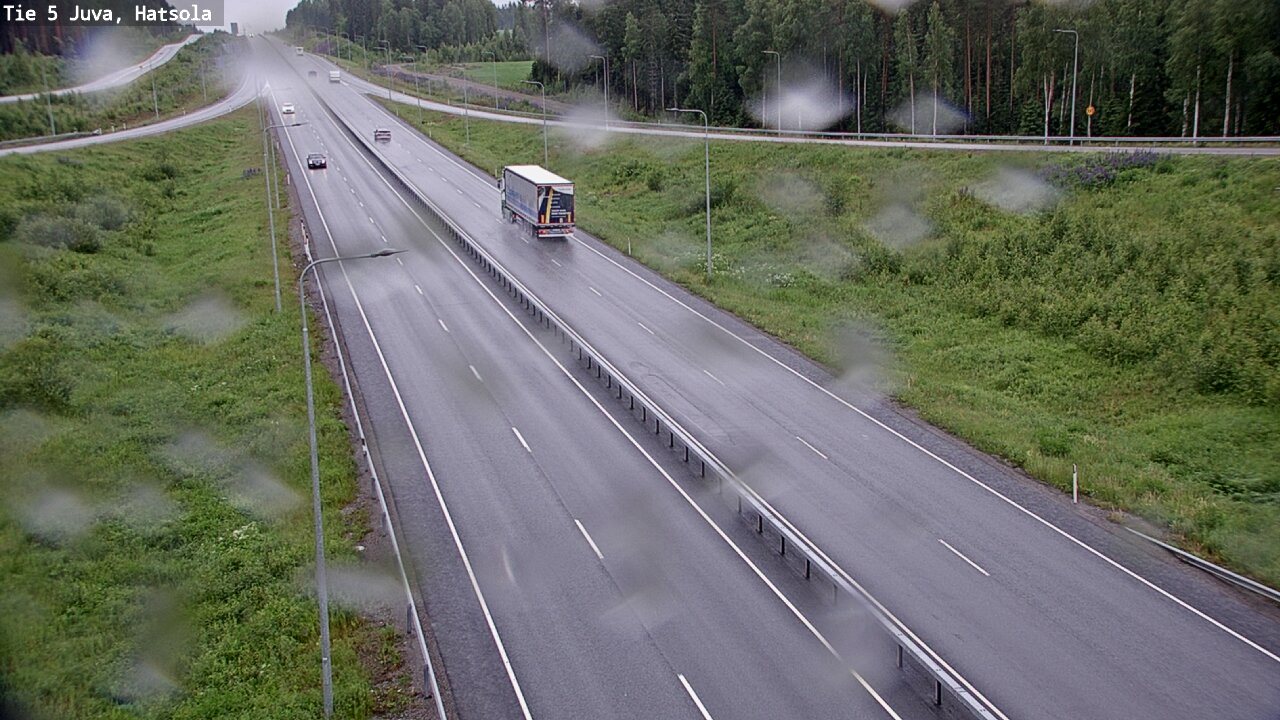 Weather Camera Image Väg 5 Juva, Hatsola, Juva, Etelä-Savo