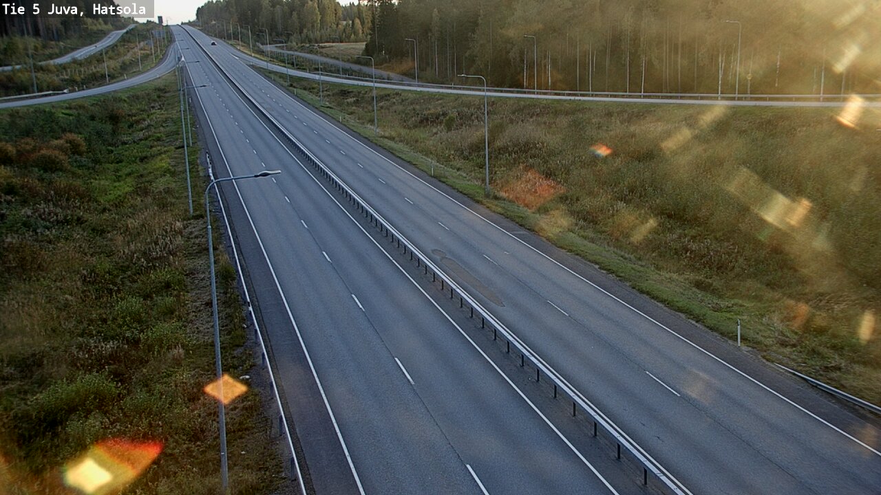 Weather Camera Image Väg 5 Juva, Hatsola, Juva, Etelä-Savo