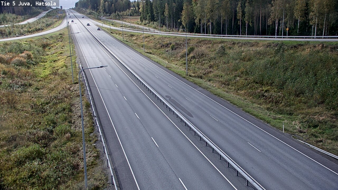 Weather Camera Image Väg 5 Juva, Hatsola, Juva, Etelä-Savo