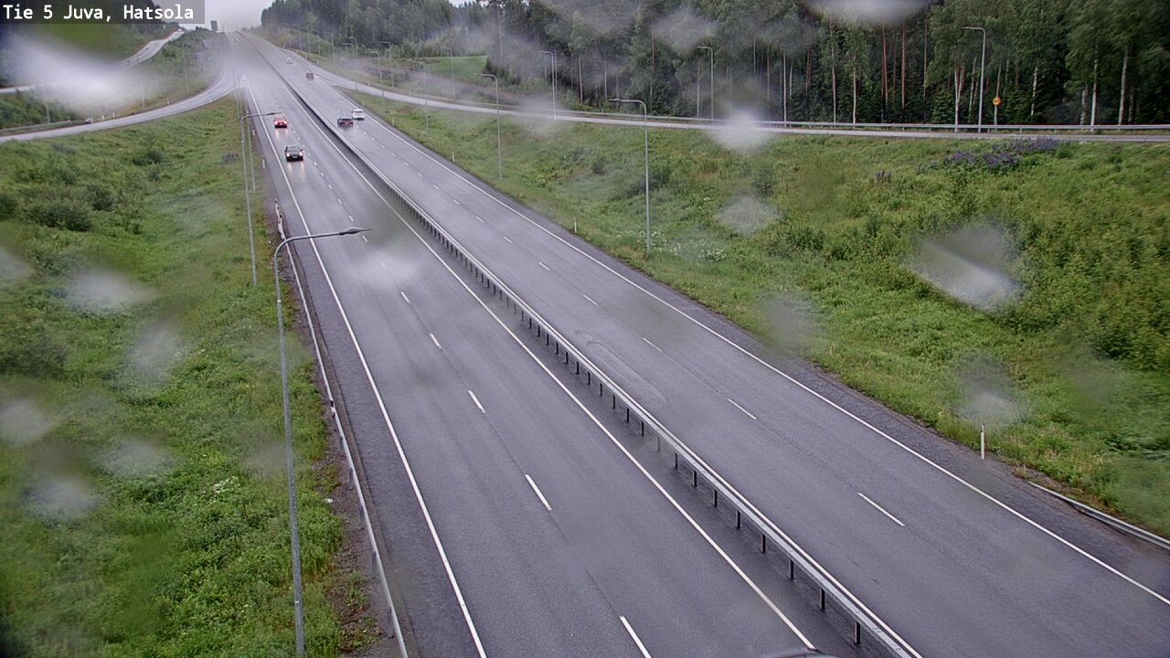 Weather Camera Image Väg 5 Juva, Hatsola, Juva, Etelä-Savo