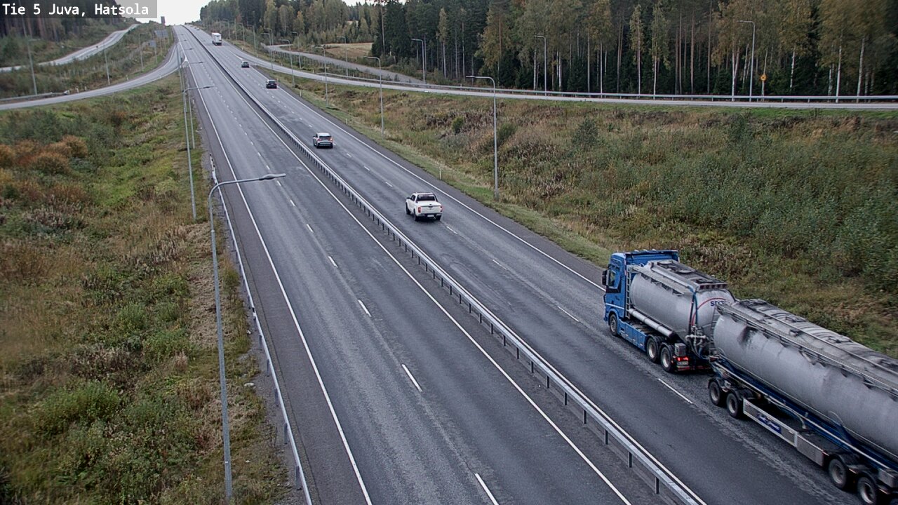 Weather Camera Image Väg 5 Juva, Hatsola, Juva, Etelä-Savo