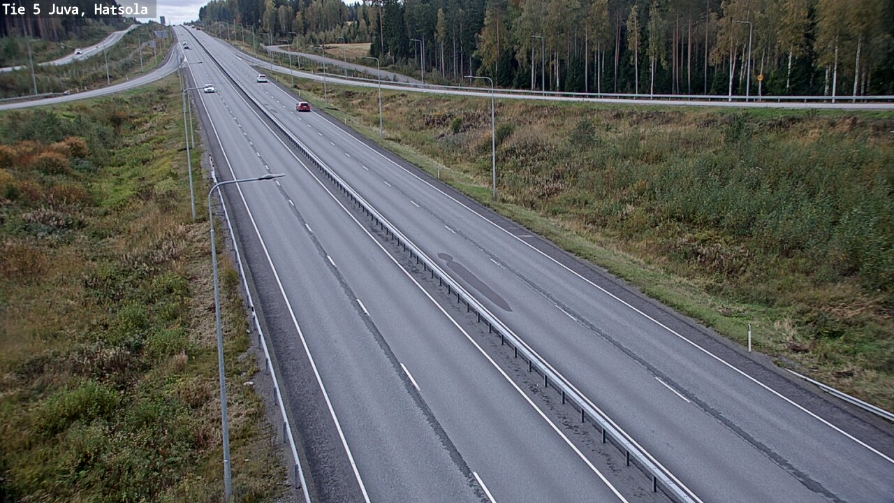 Weather Camera Image Väg 5 Juva, Hatsola, Juva, Etelä-Savo