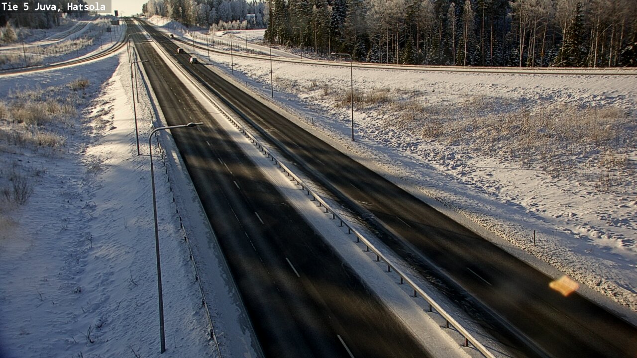 Weather Camera Image Väg 5 Juva, Hatsola, Juva, Etelä-Savo