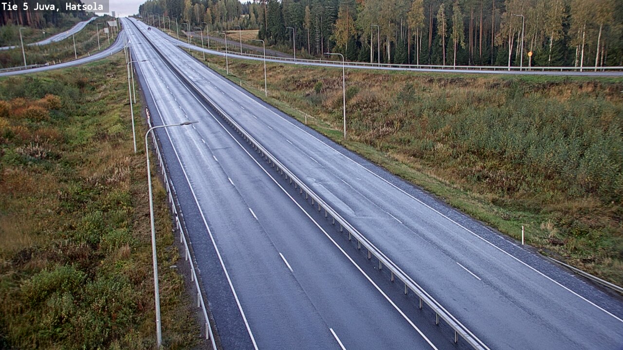 Weather Camera Image Väg 5 Juva, Hatsola, Juva, Etelä-Savo