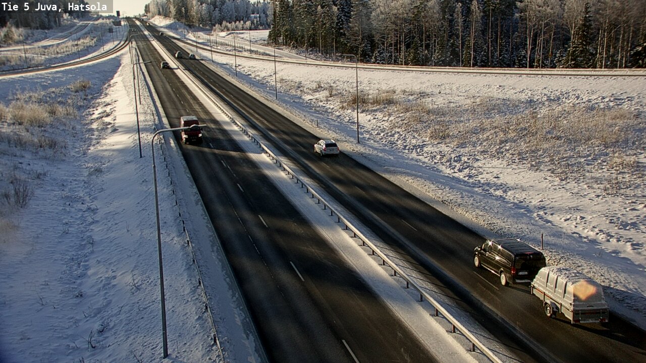 Weather Camera Image Väg 5 Juva, Hatsola, Juva, Etelä-Savo