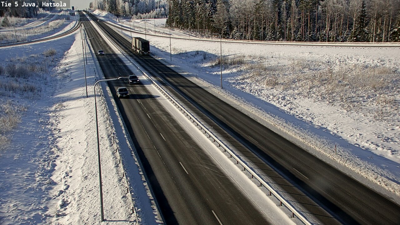 Weather Camera Image Väg 5 Juva, Hatsola, Juva, Etelä-Savo