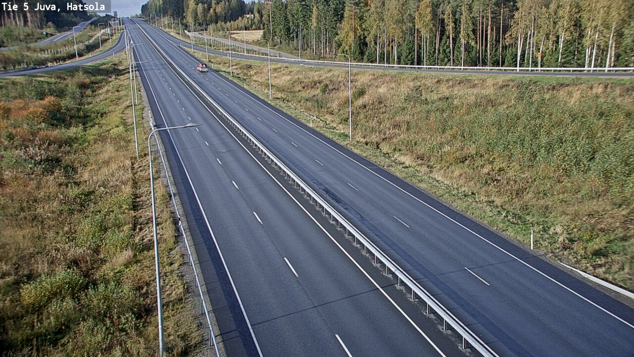 Weather Camera Image Väg 5 Juva, Hatsola, Juva, Etelä-Savo