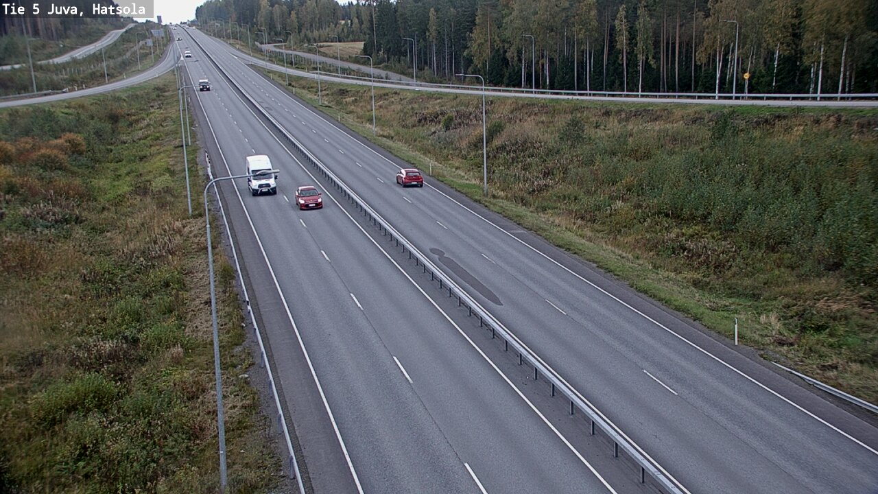 Weather Camera Image Väg 5 Juva, Hatsola, Juva, Etelä-Savo